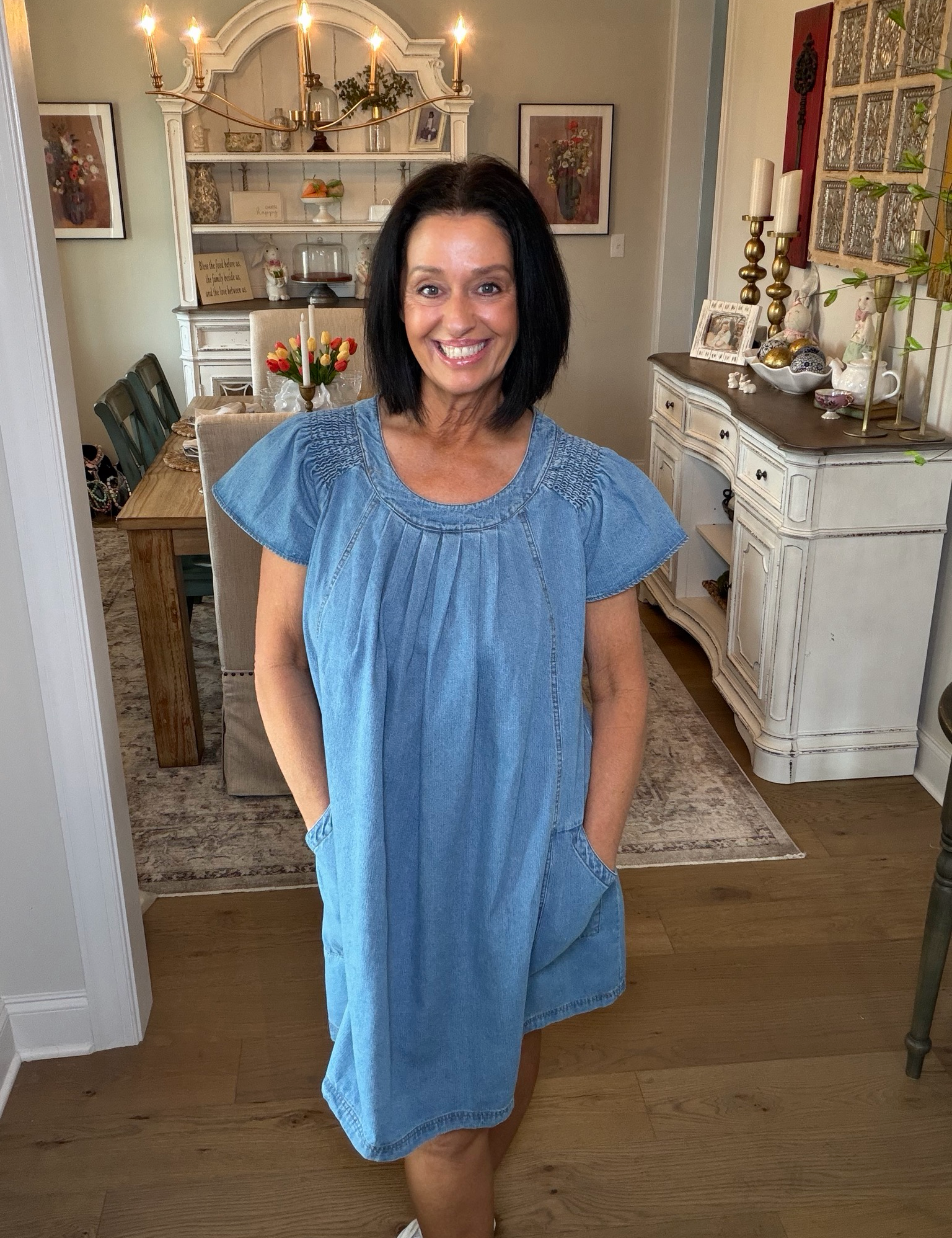 Denim Baby Doll Dress