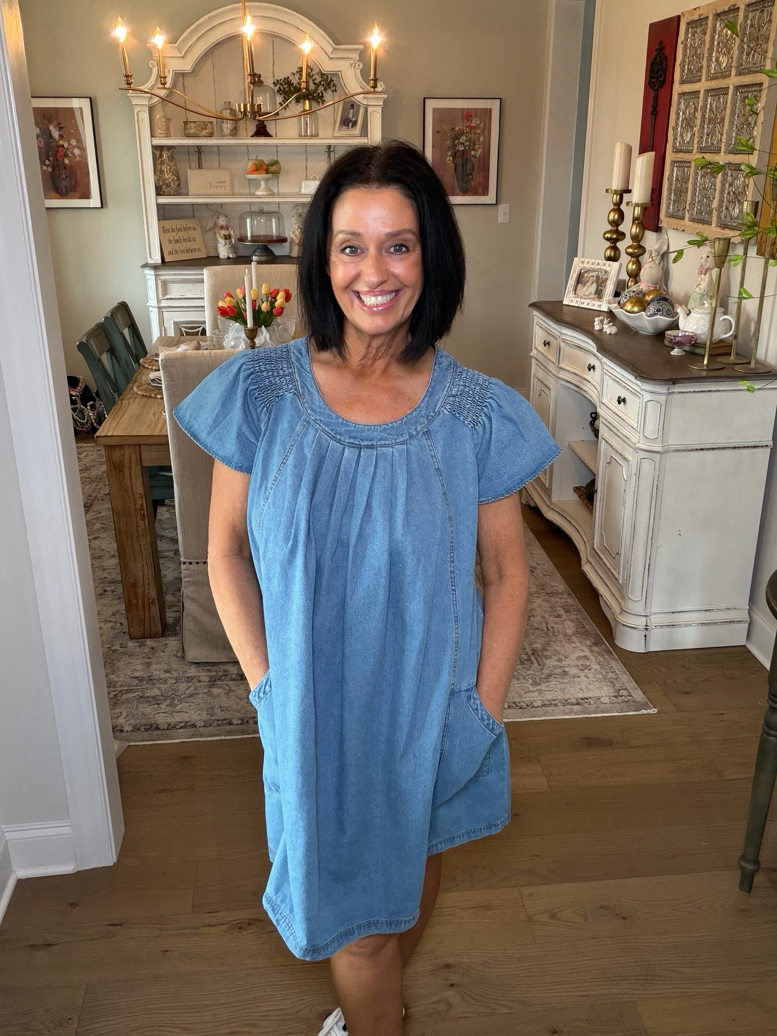 Denim Baby Doll Dress