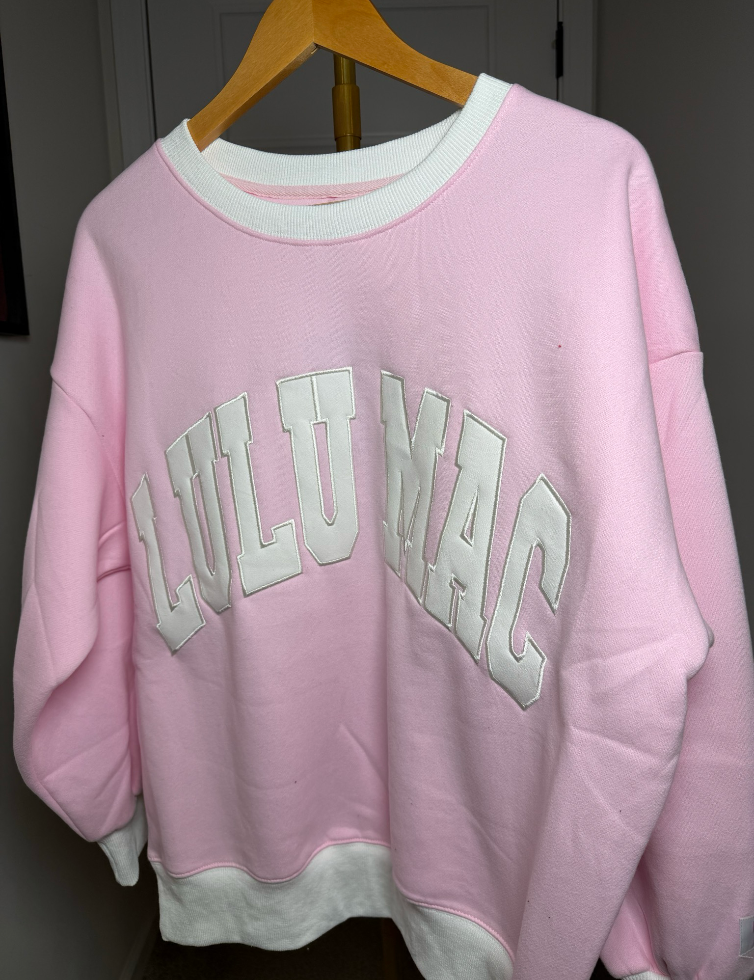 Lulu Mac Pink With White Trim