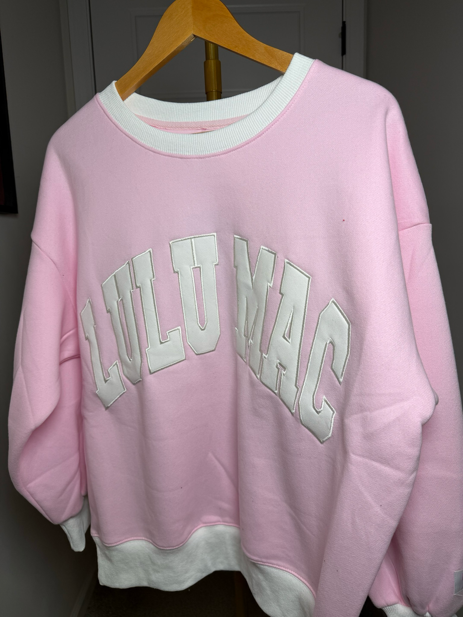 Lulu Mac Pink With White Trim