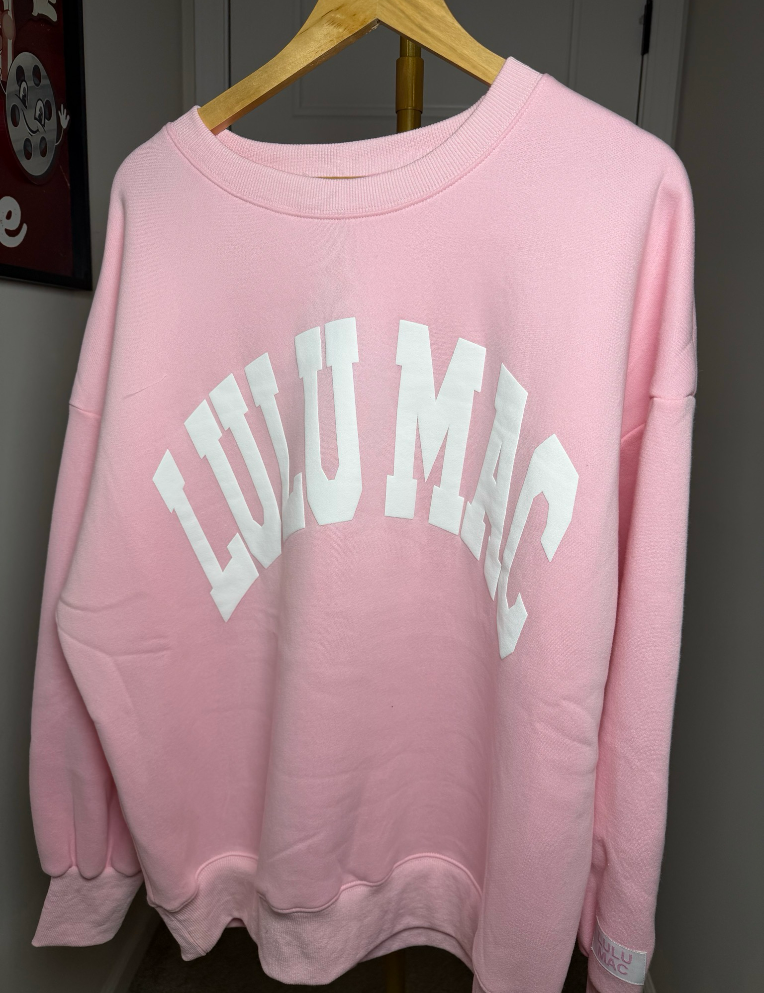 Lulu Mac Pink With White Letters