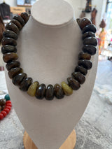 Chunky Nugget Marble Beaded Necklace