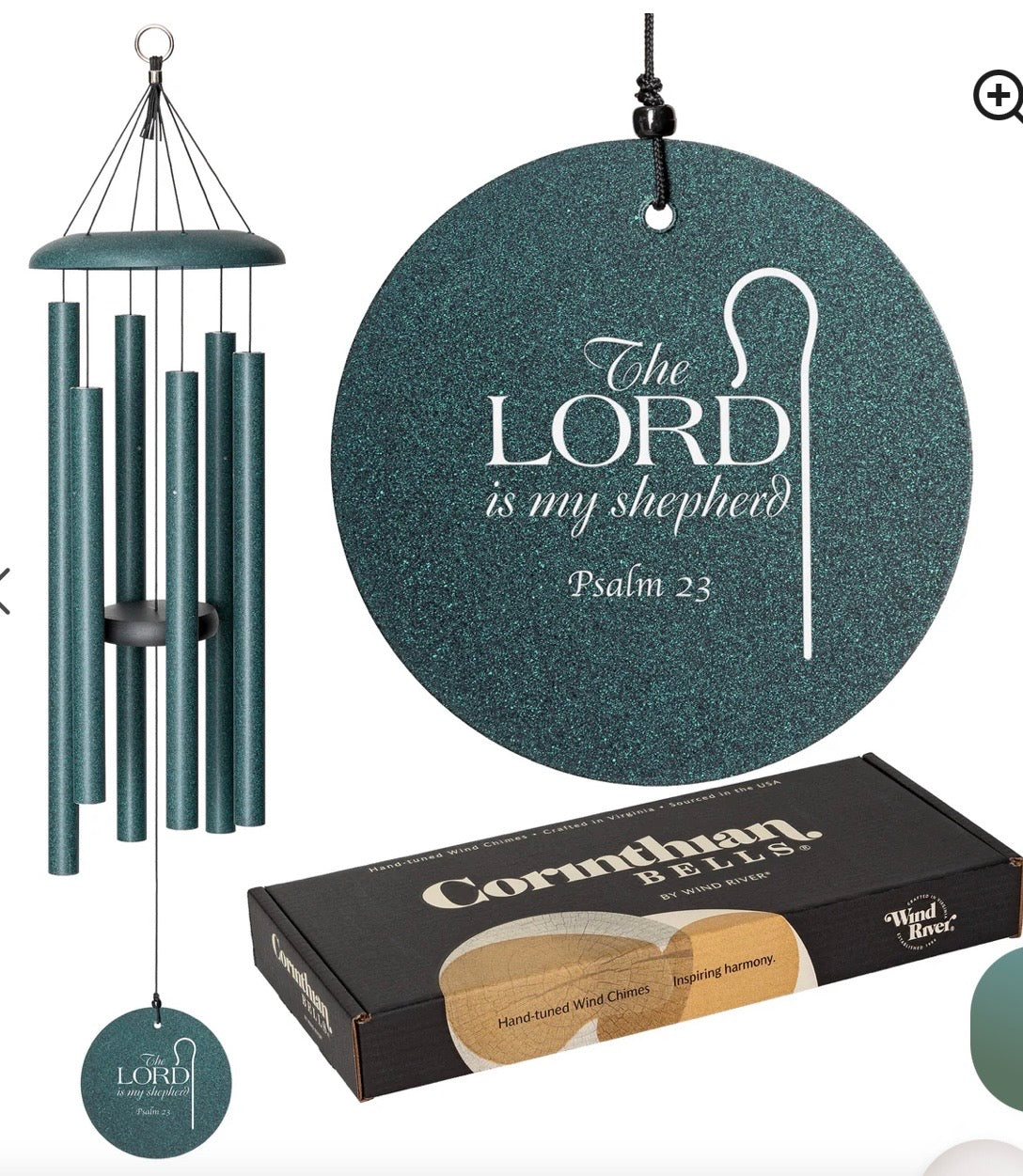 Corinthian Bells Psalm 23 The Lord is My Shepherd 27-Inch Wind Chime