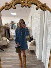 Z Supply Lucie Denim Shirt Dress
