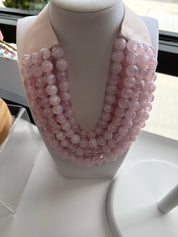 Magnetic bead necklaces