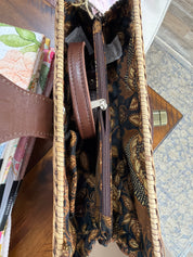 Rattan convertible clutch