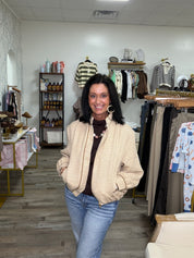 Tweed Zip up Jacket