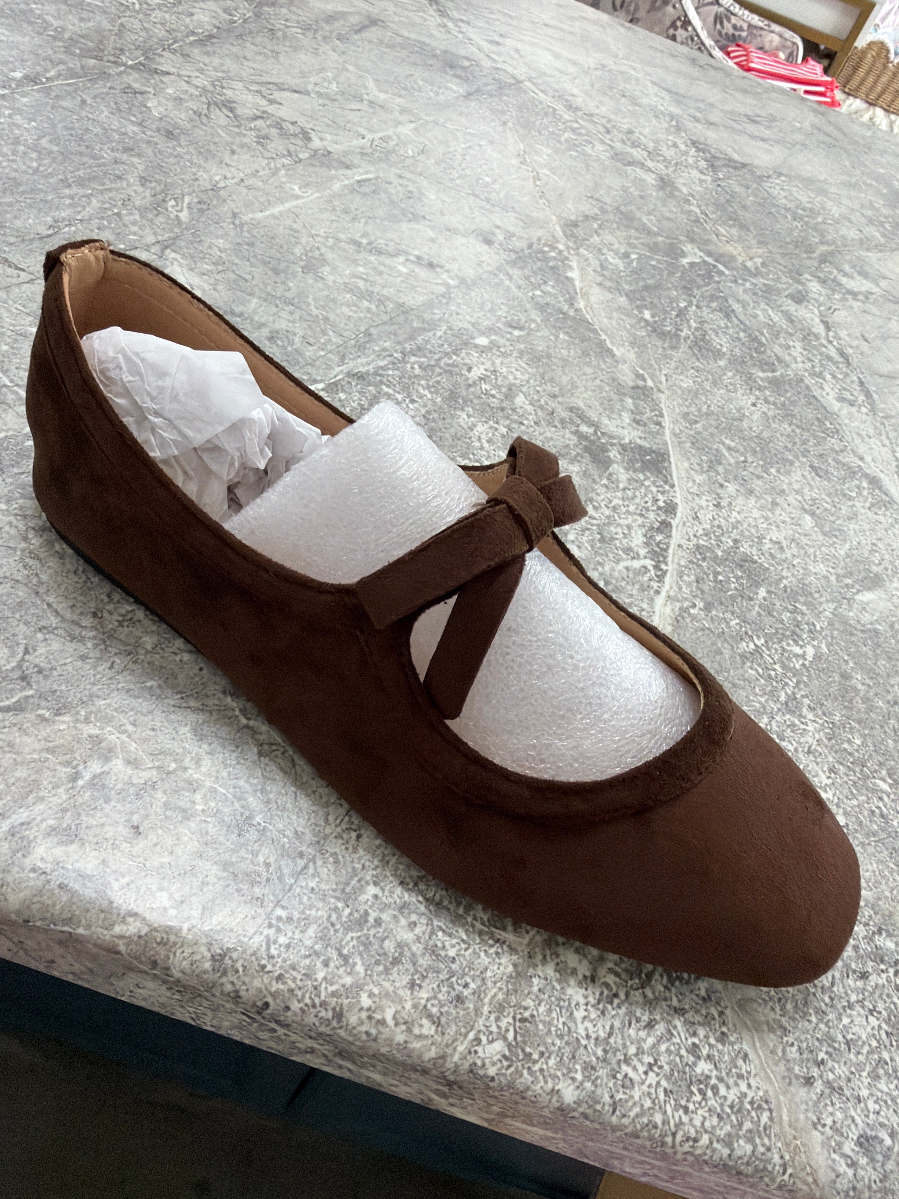 Corky’s layover chocolate ballet flat