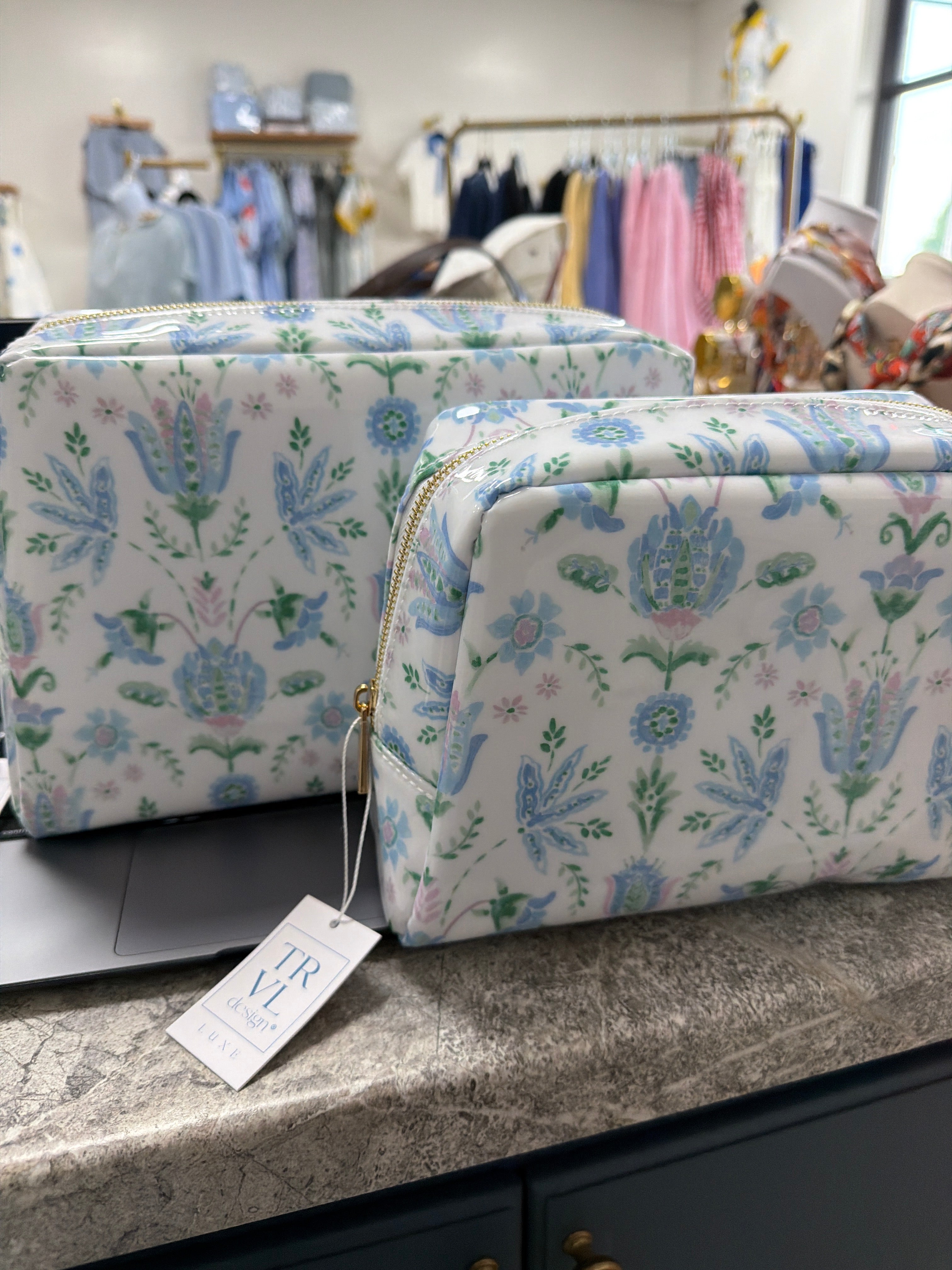 TRVL Design Luxe Seychelles gloss wash bag large