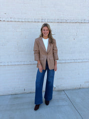 Risen High Rise Crop Wide Front Pocket Jeans