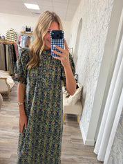 🍂 Autumn Garden Midi Dress
