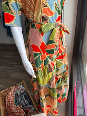 Karlie Floral Tie Maxi Skirt