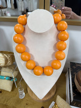 Large color bead necklaces