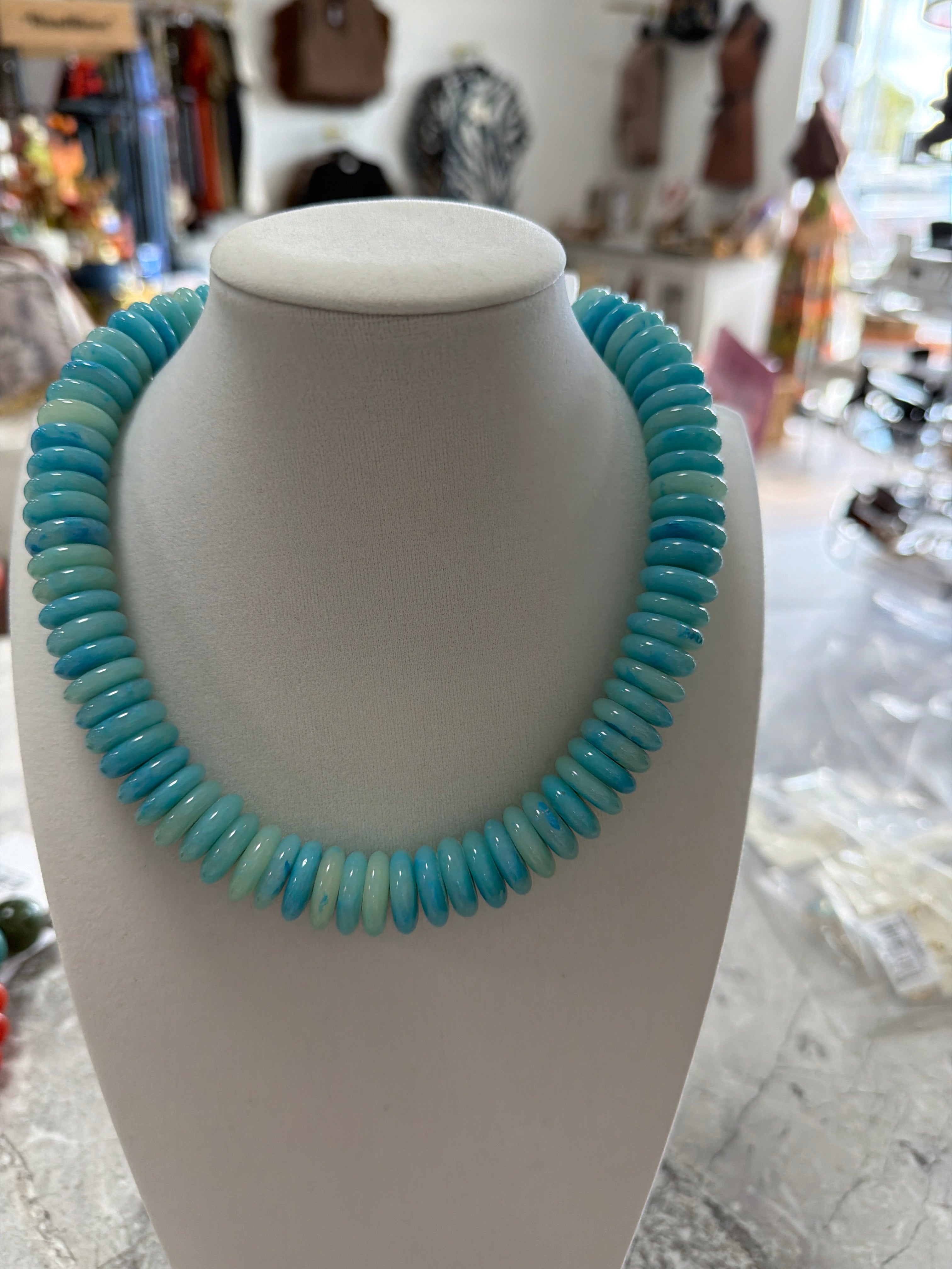 Disk Bead Necklace