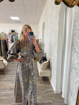 Golden Hour Floral Midi Dress