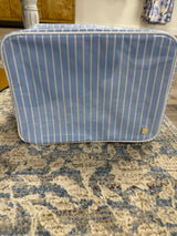 LUXE GLOSS OVERLAY XL GLAM + GO GLAM COASTAL - SURF blue STRIPE bag