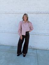 Brown Denim Pants