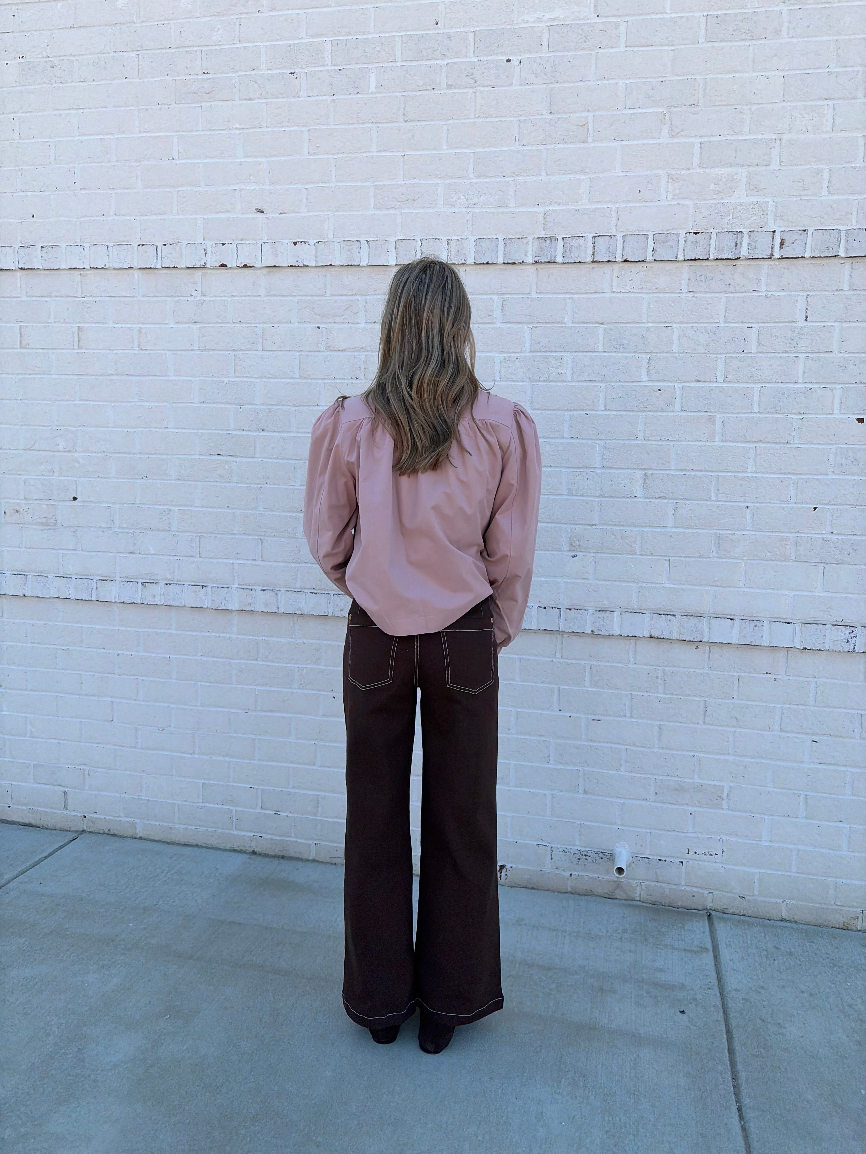 Brown Denim Pants