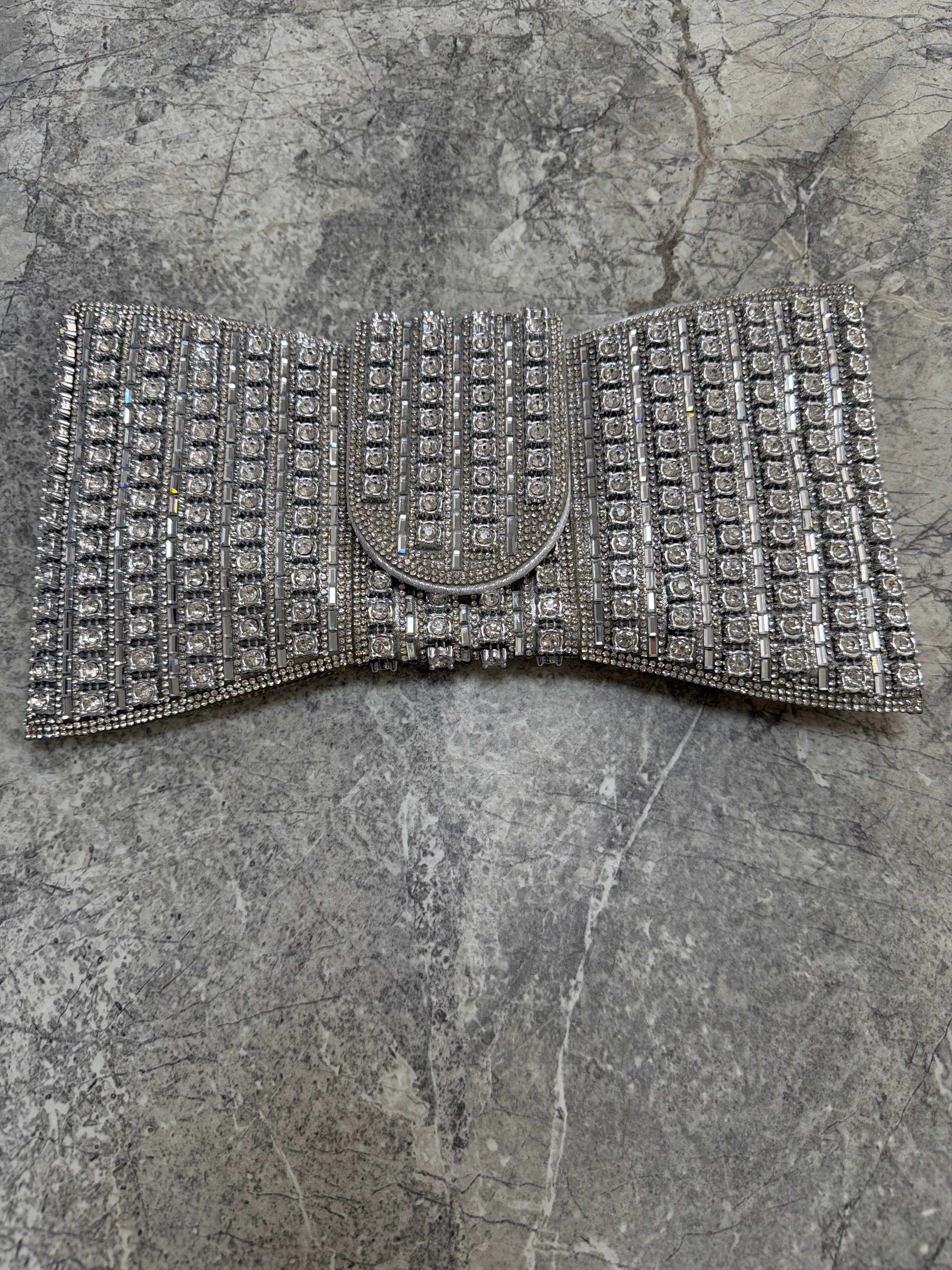 Pave Bow Style Clutch