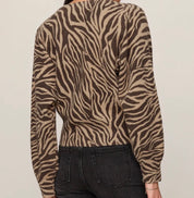 Z Supply All The Wild Cardigan Dark Brown