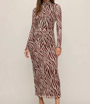 Z Supply Sevilla Zebra Mesh Midi Dress