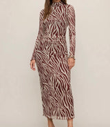 Z Supply Sevilla Zebra Mesh Midi Dress