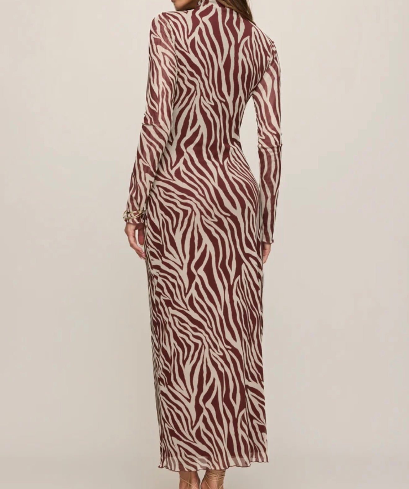 Z Supply Sevilla Zebra Mesh Midi Dress
