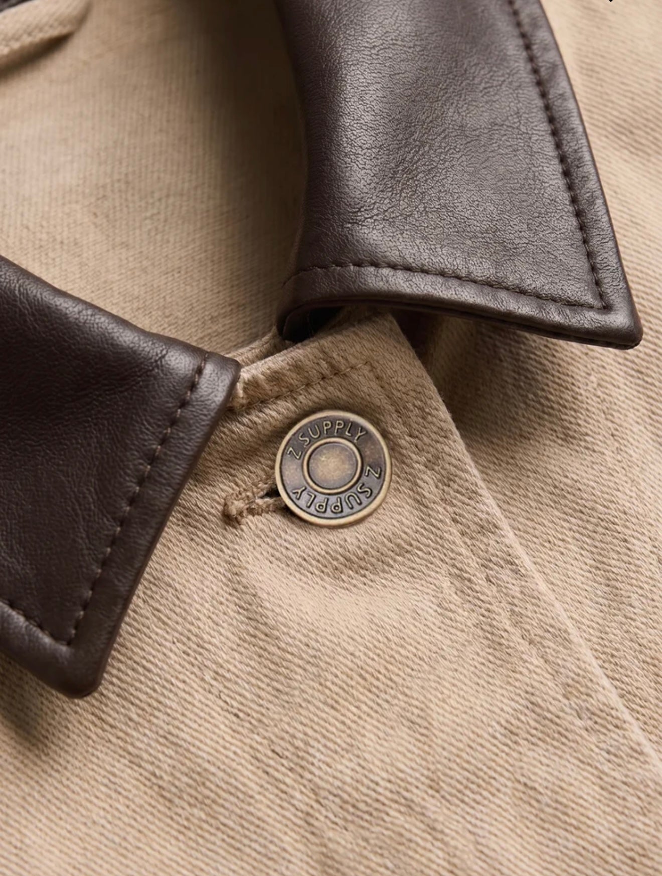 Z Supply Rey Cropped Chore Denim Jacket