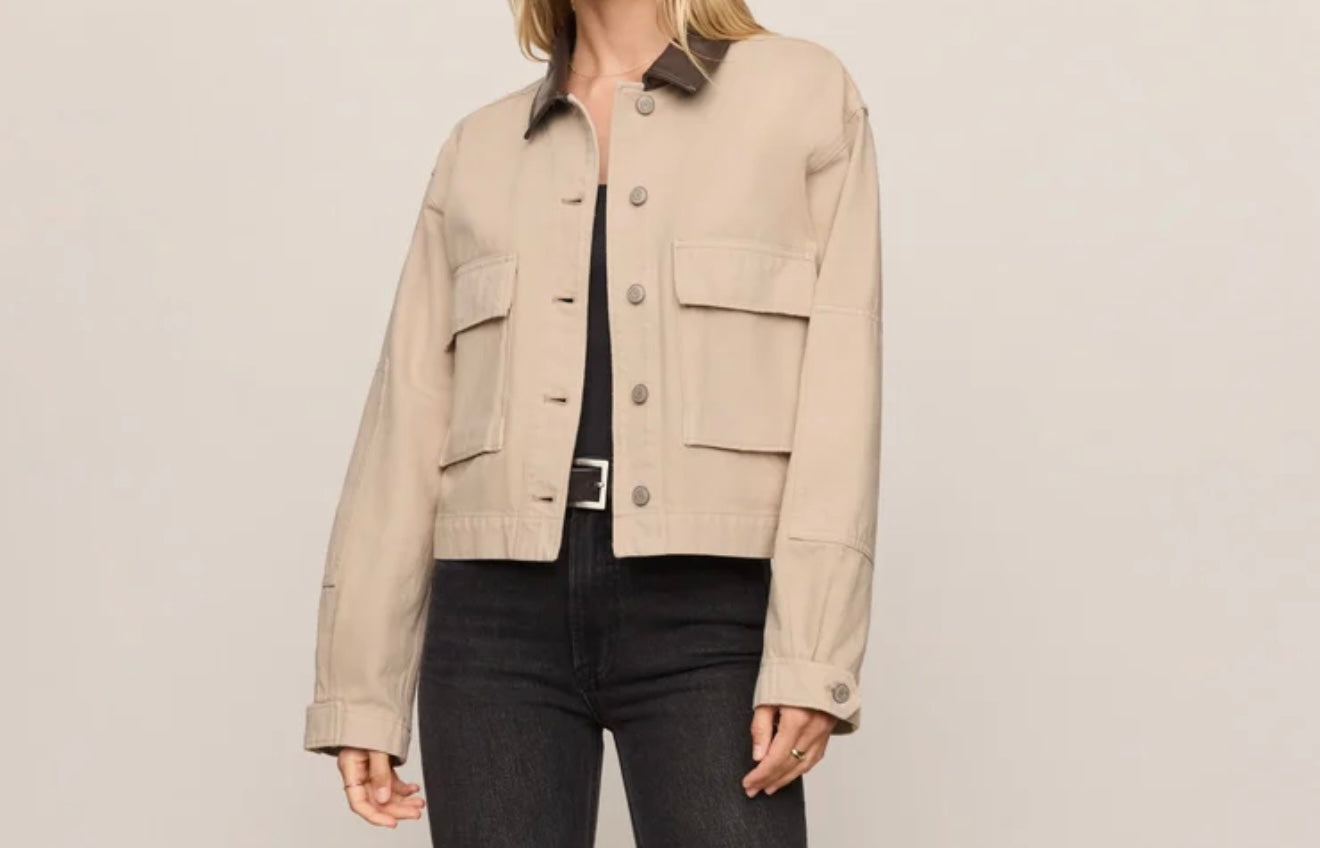 Z Supply Rey Cropped Chore Denim Jacket