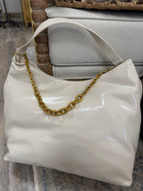 The Blair Vegan Leather Chain Shoulder Bag