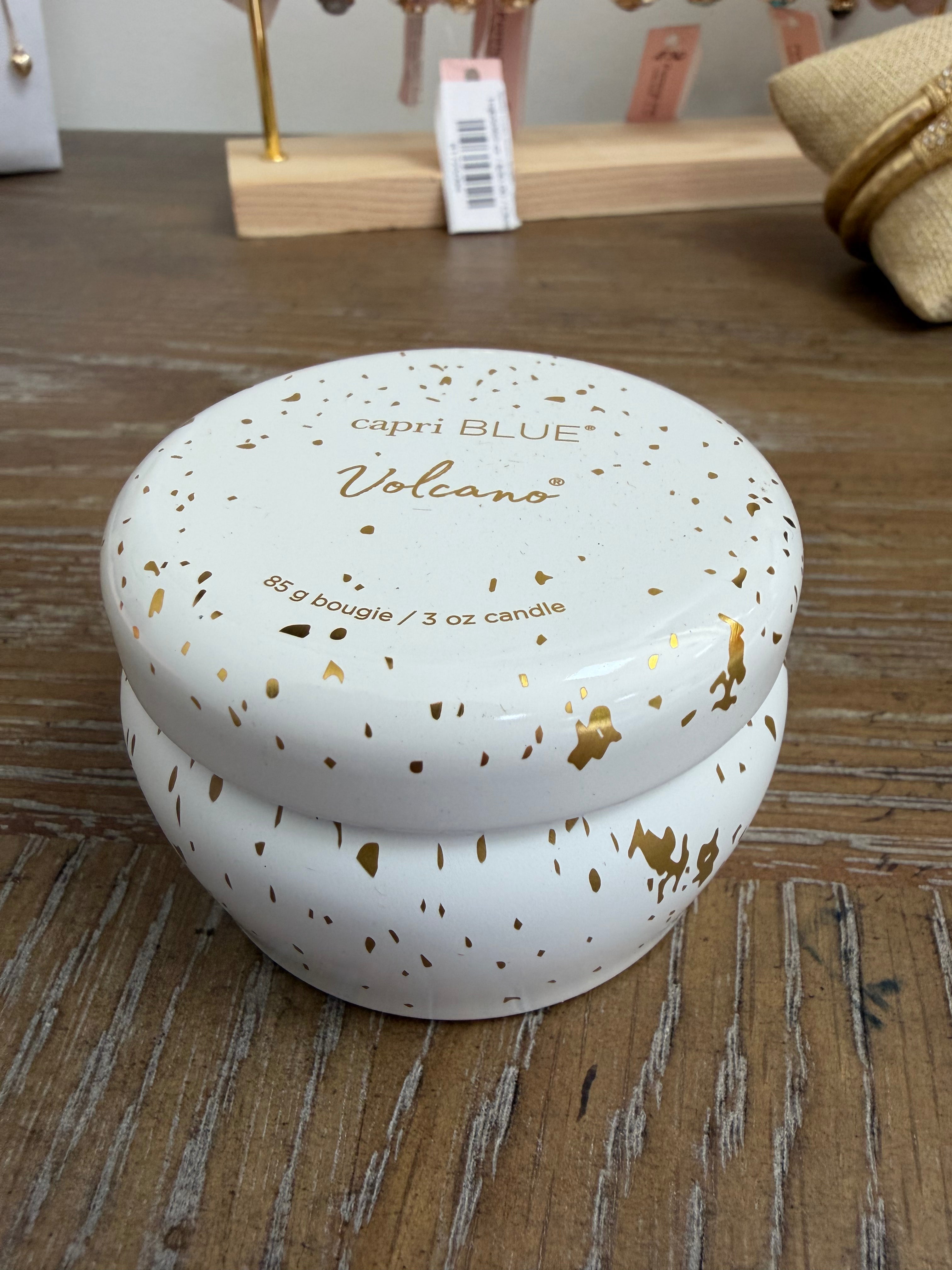 Capri Volcano Glimmer 3 oz mini tin candle