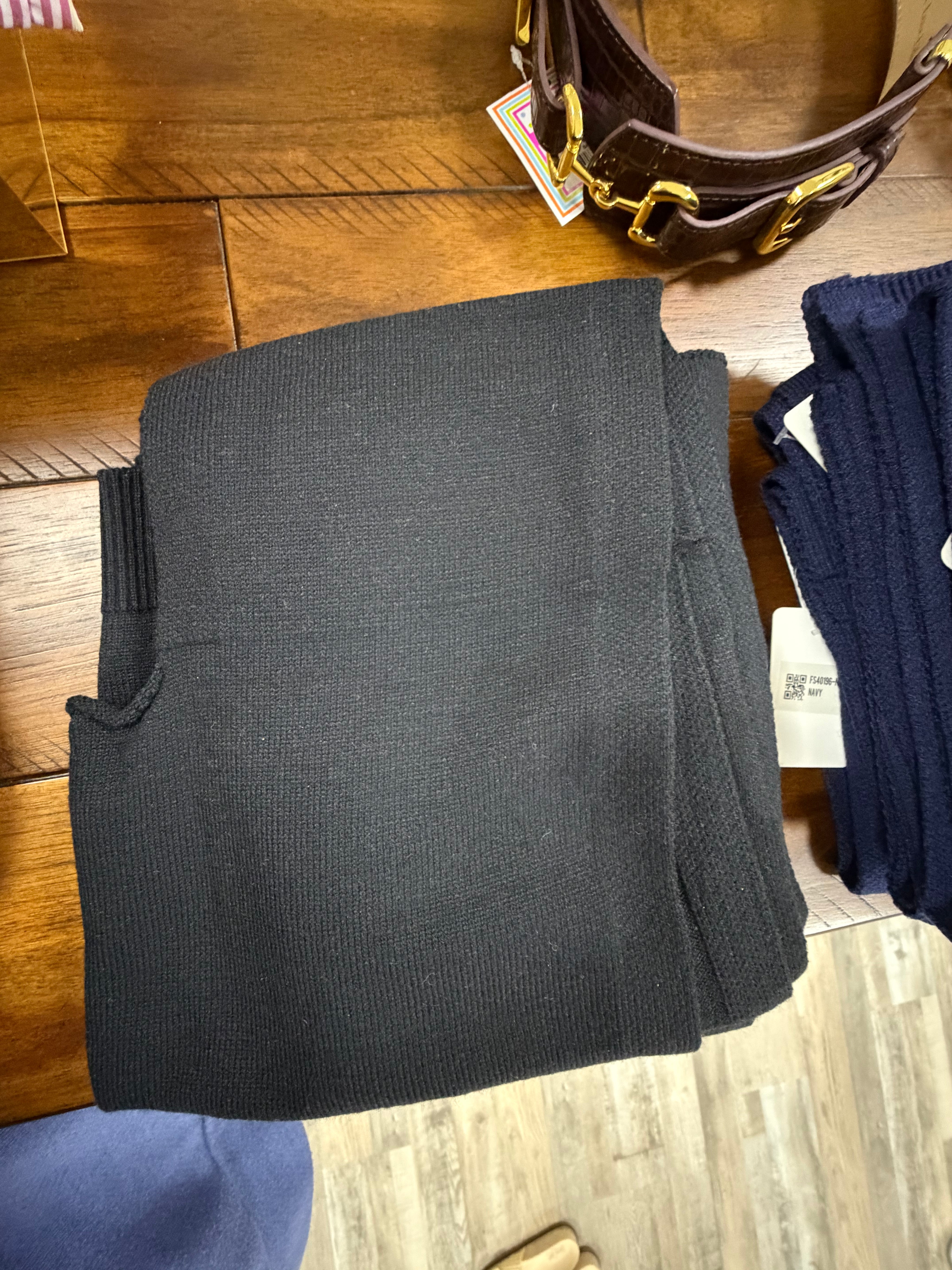 Preppy mock sweater wrap
