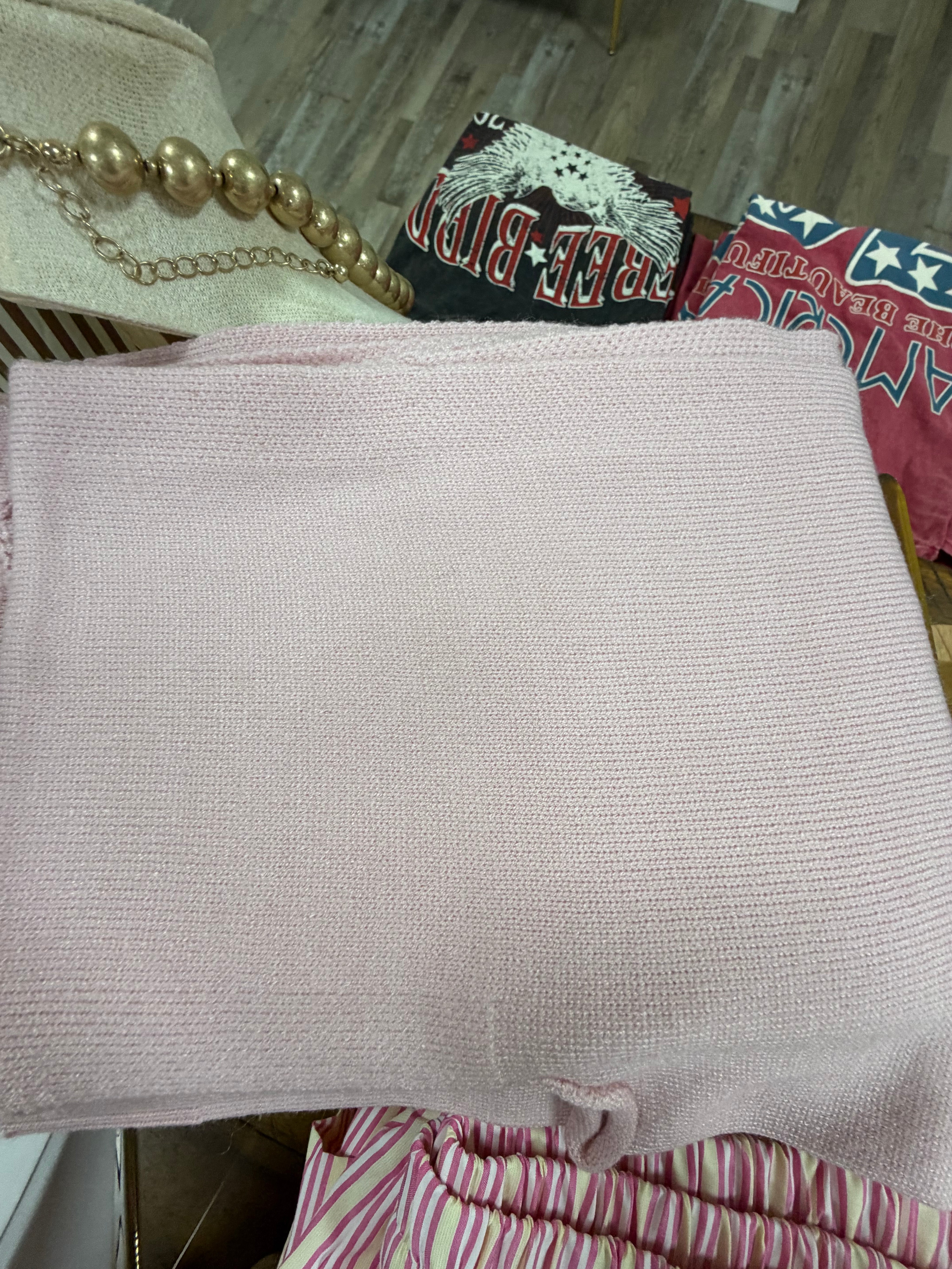 Preppy mock sweater wrap