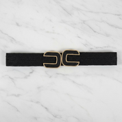 Raffia Belt With U-shape Buckle