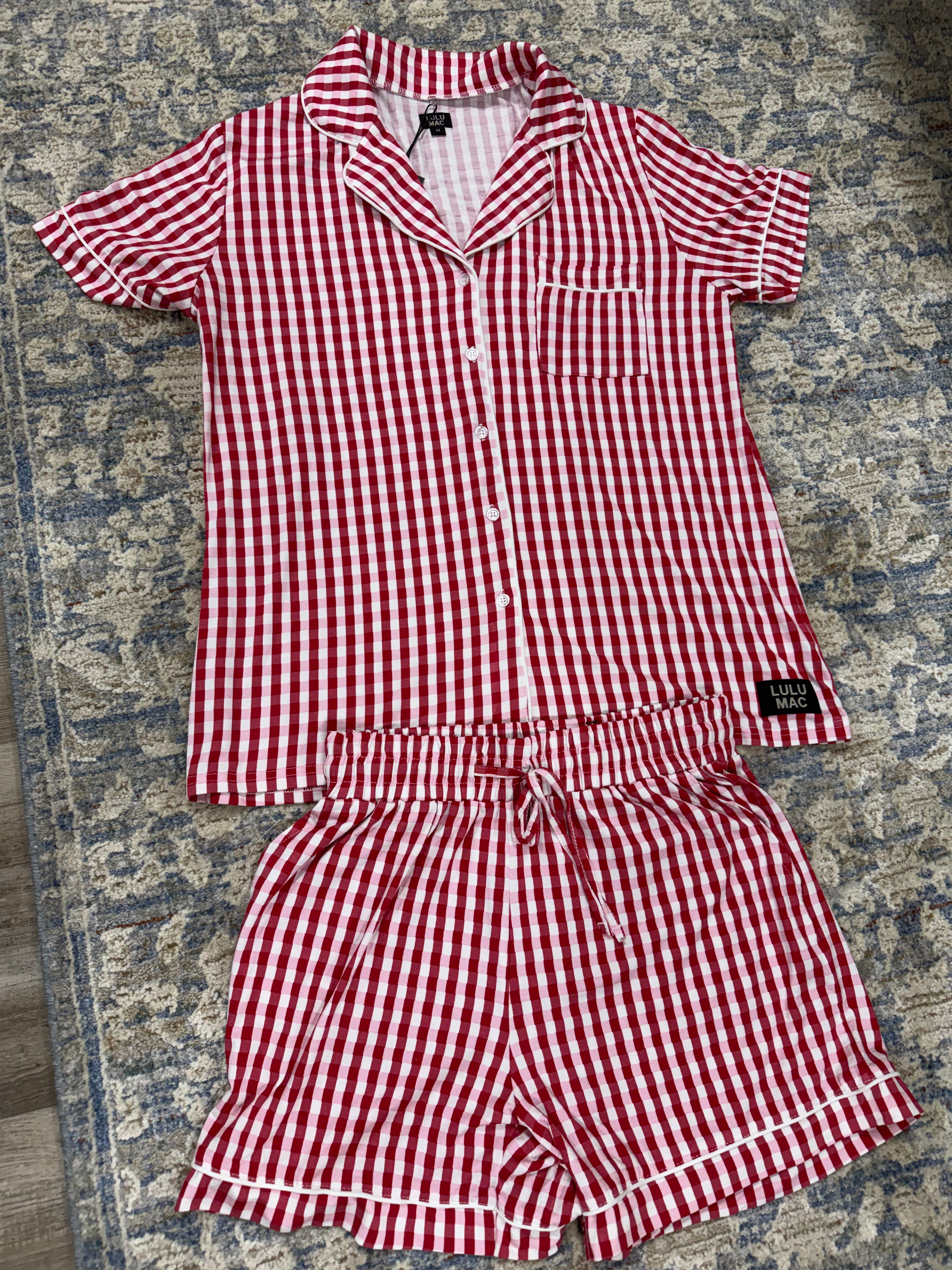 Lulu Mac pajama shorts set