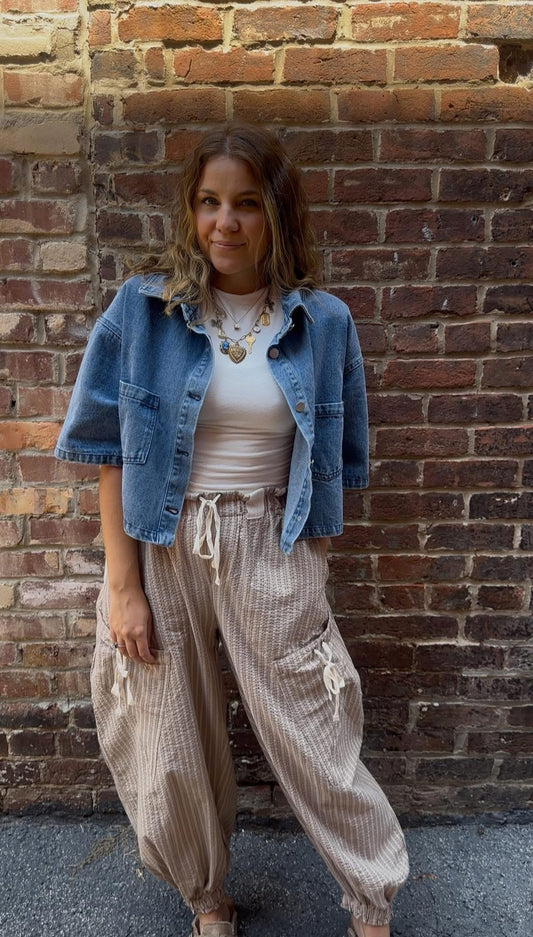Drawstring jogger pants