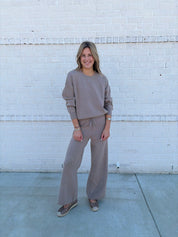 Beige/Cream Sweater Pant Set